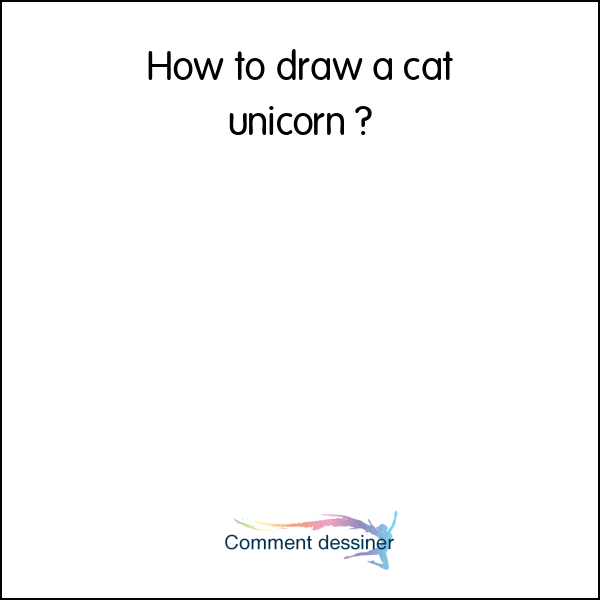 How to draw a cat unicorn